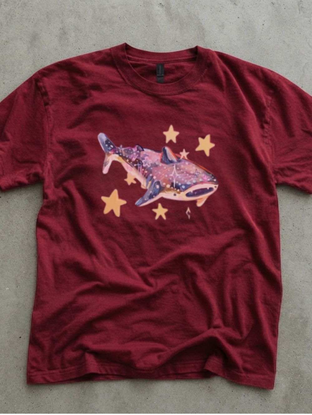 Red t-shirt Gildan Whale Shark Graphic